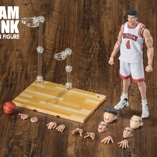 DASIN 모델 GT 슬램덩크 채치수 아카기 타케노리 1/10 액션 피규어 화이트 유니폼 버전