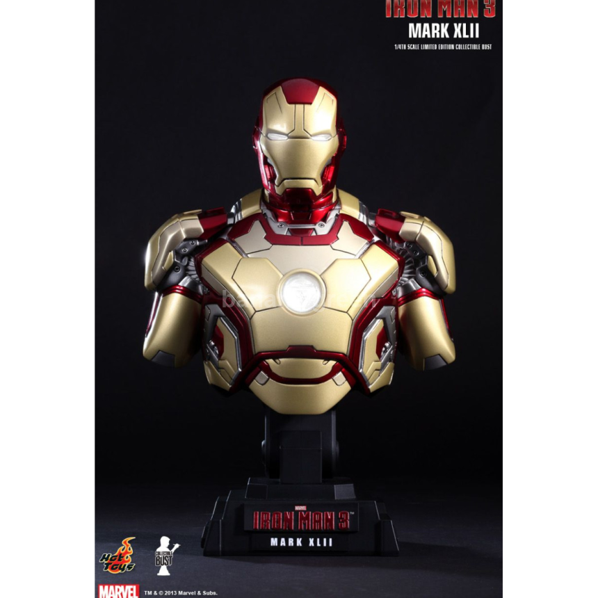 핫토이 Hottoys HTB11 아이언맨3 1/4 쿼터 마크42 버스트 흉상