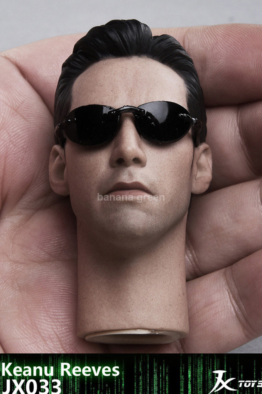 JXTOYS 1/6 매트릭스 네오 키아누리브스 피규어헤드 JX033