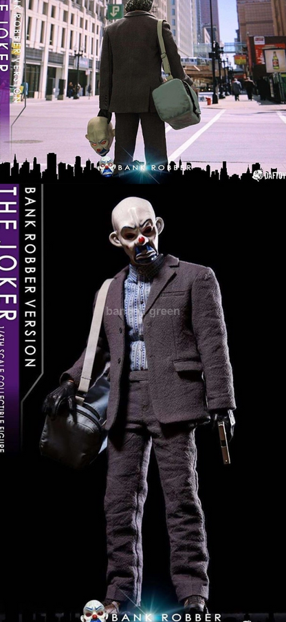 DAFTOYS 조커 뱅크로버 다크나이트 1/6 피규어 헤드 의상 세트 다프토이즈 F02