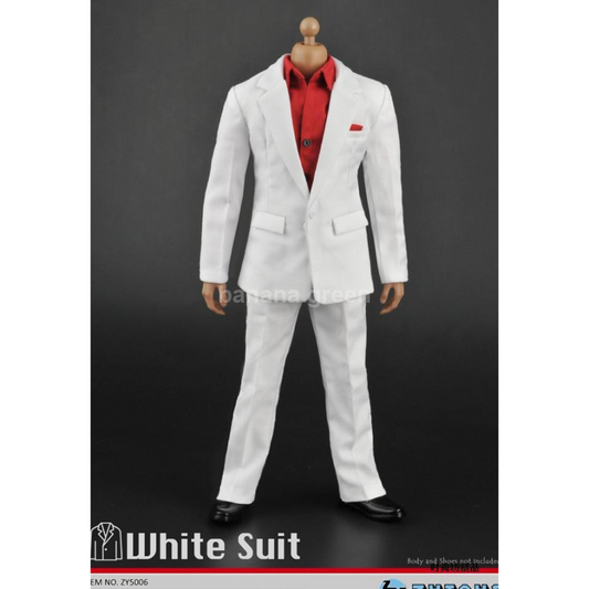 ZYTOYS ZY5006 1/6 남성피규어 화이트 정장 의상세트