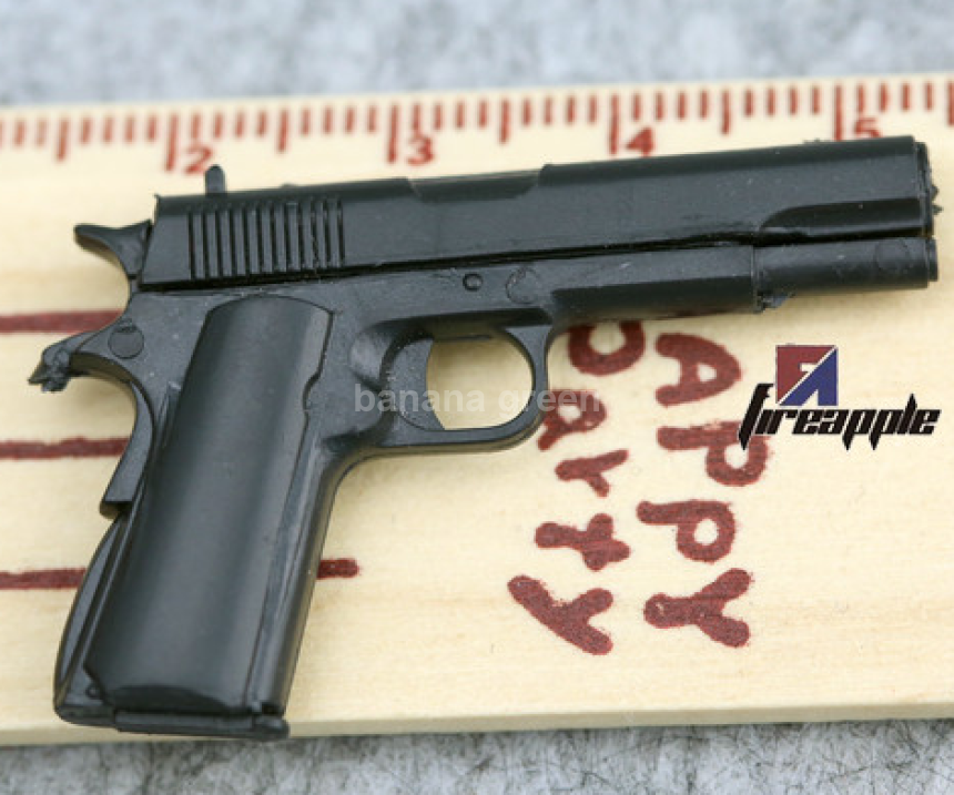 밀리터리 1/6 권총 M1911A1 피스톨 피규어 소품 루즈