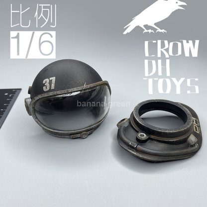 CROWTOYS 1/6 우주 비행사 헬멧 잠수복 피규어 소품 루즈