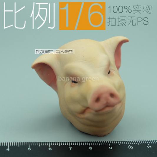 CROWTOYS 1/6 돼지 피규어 헤드