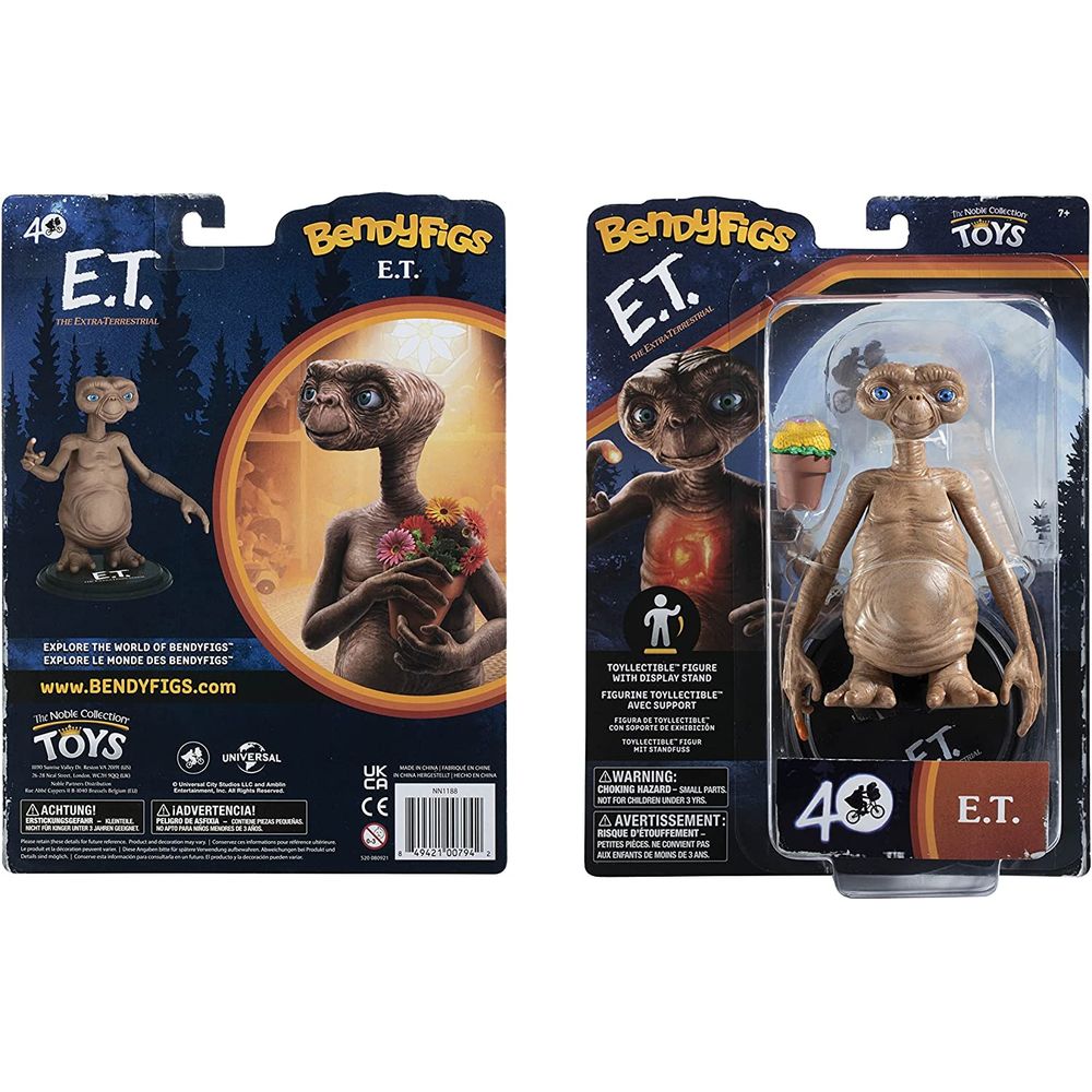 BendyFigs 벤디 피그 이티 E.T 외계 생명체 탄생 40주년 액션 피규어