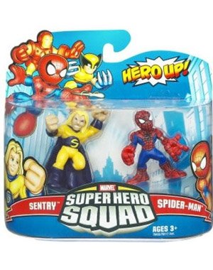 마블 Superhero Squad 스파이더맨 Sentry 액션 피규어 2-Pack